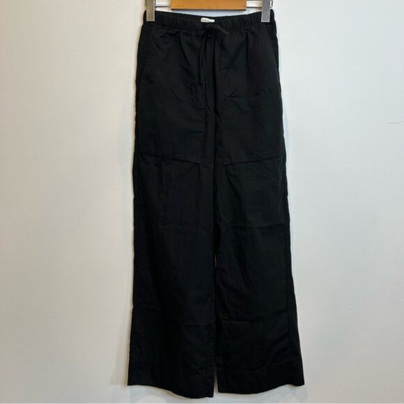 Aritzia Babaton System Wide-leg cotton Poplin Pant Black - Picture 7 of 13